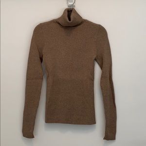 Gap light brown rubbed turtleneck